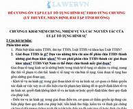 Đề Cương Luật Tố Tụng Hình Sự