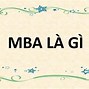 Mba Viết Tắt Là Gì